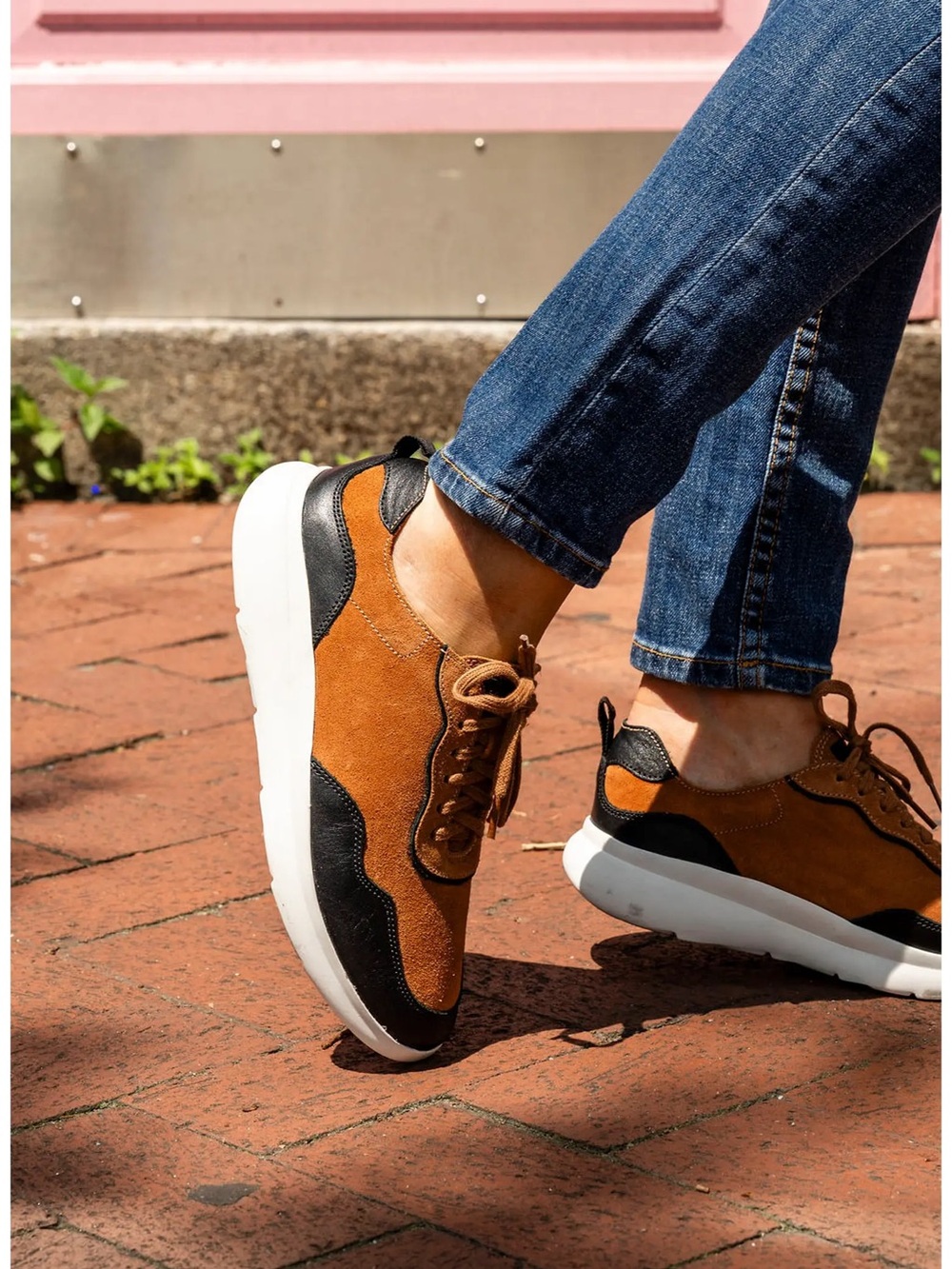 Patricia Green travel sneaker cognac New 9 $300 Nordstrom current season $400